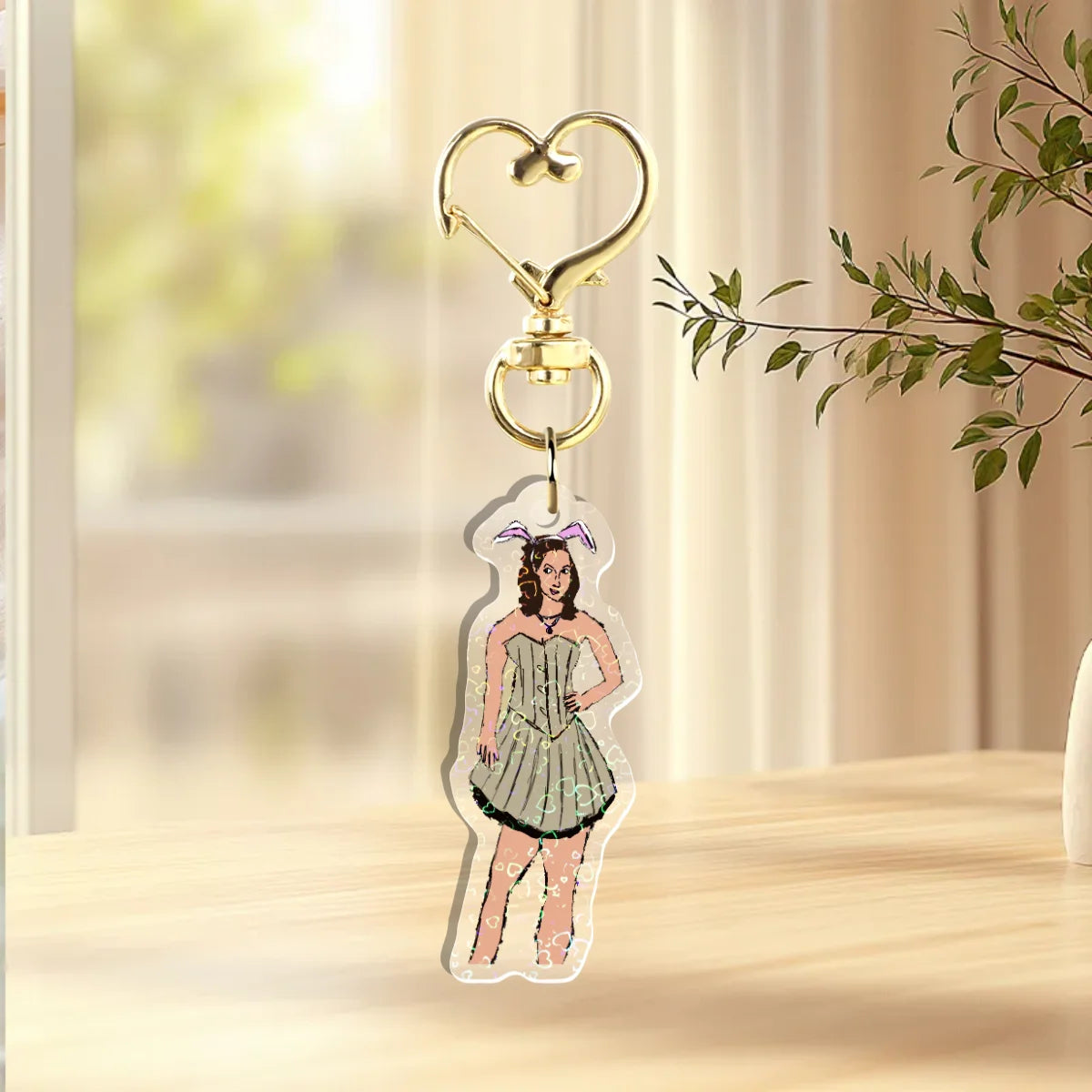 Hannah Wells Custom Holographic Keychain