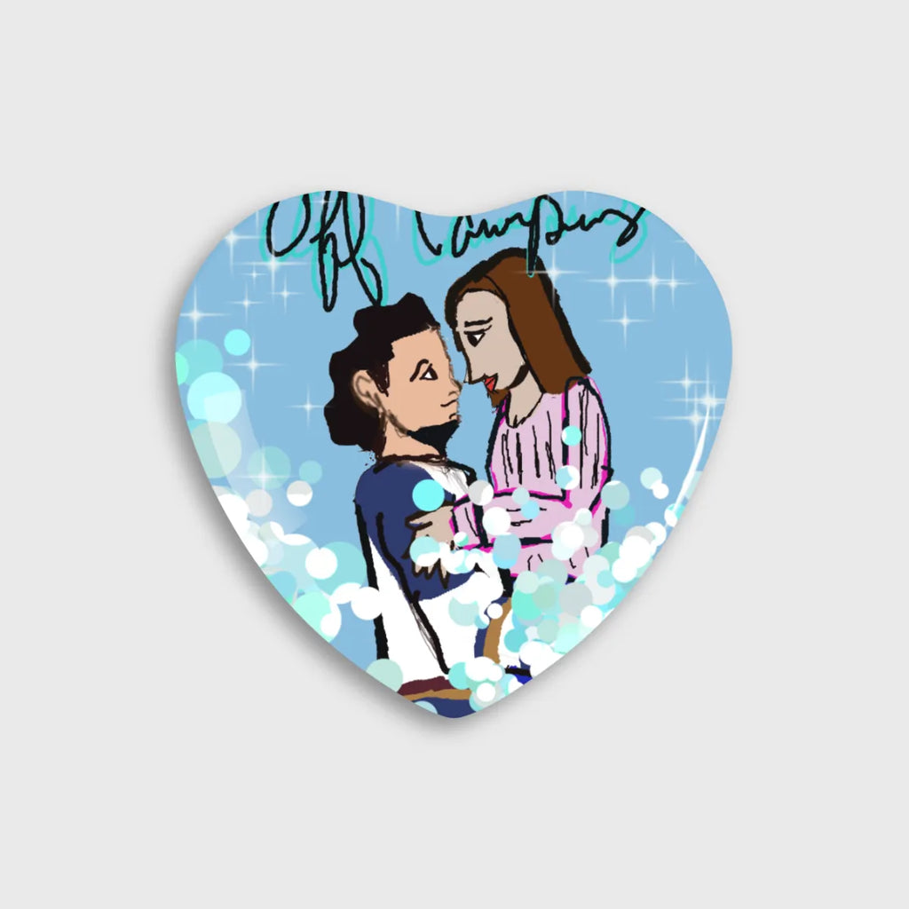 Custom Heart Shaped Button Pins