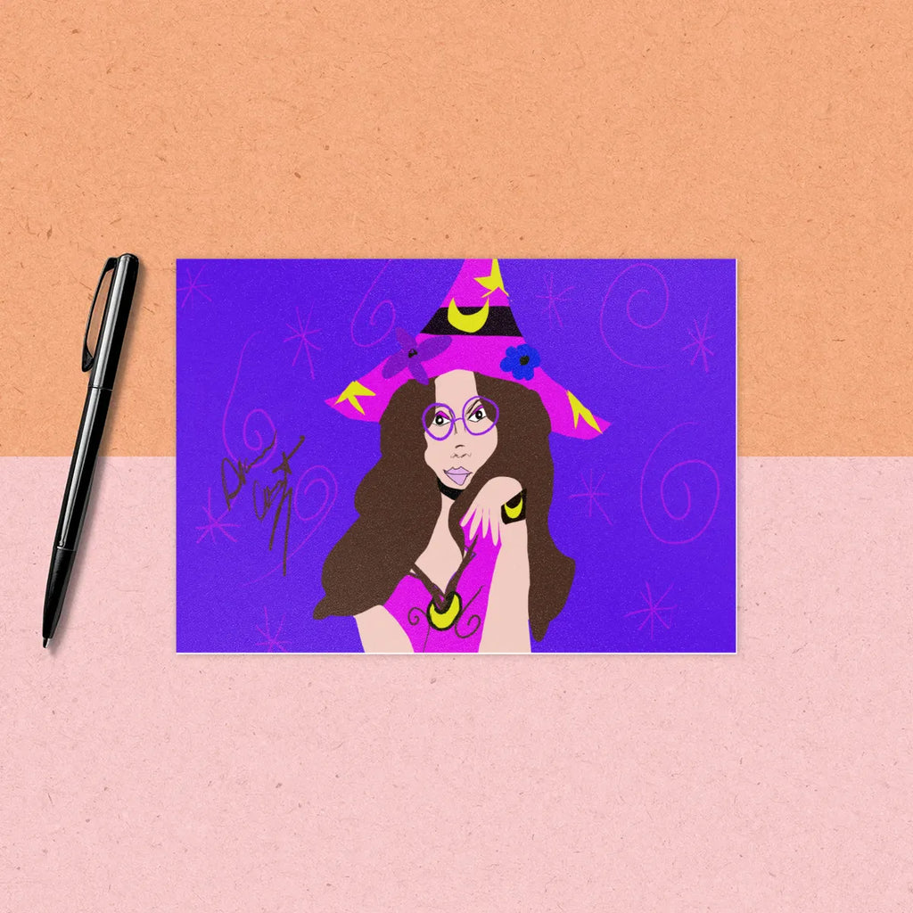 Hippie Witch Custom Art Print Printing