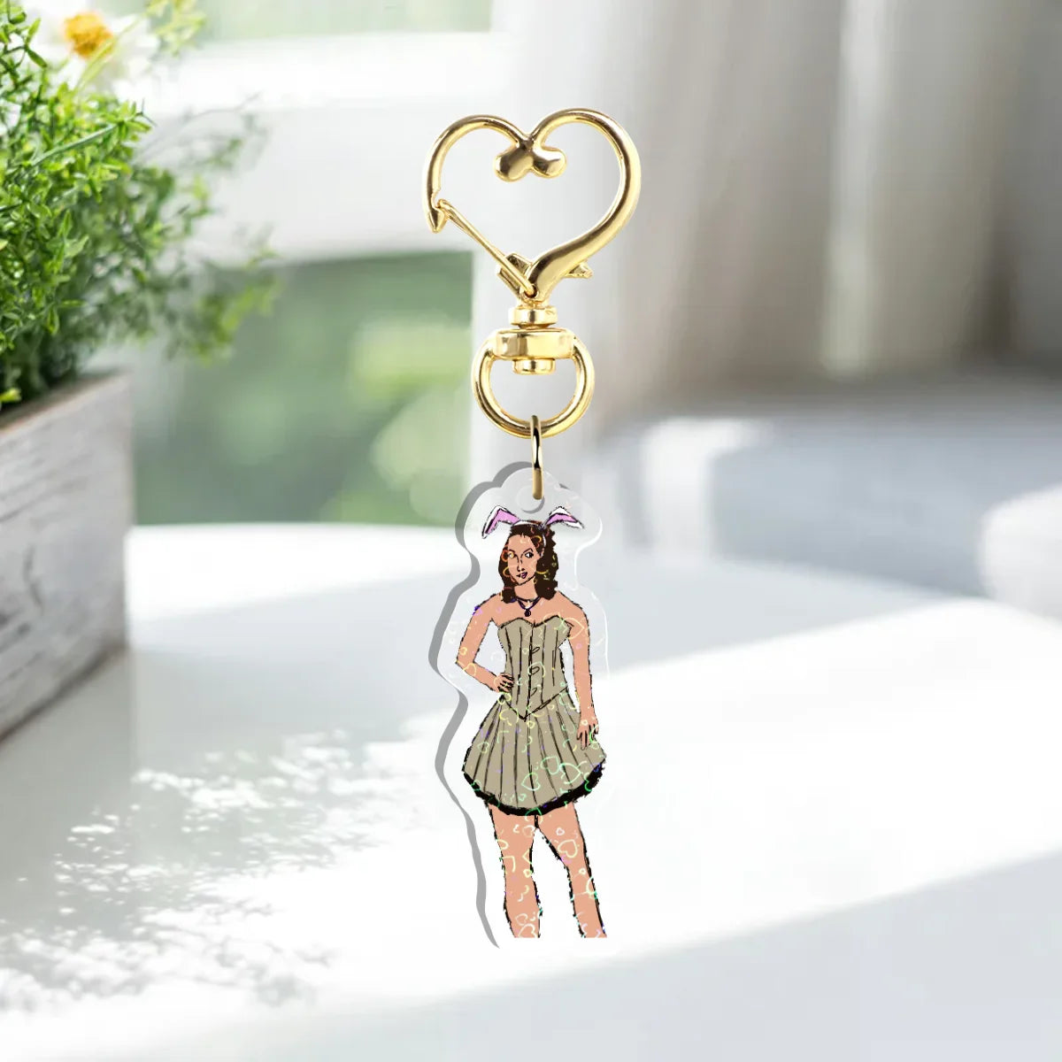 Hannah Wells Custom Holographic Keychain