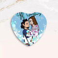 Custom Heart Shaped Button Pins