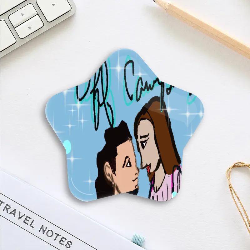 Off Campus Custom Star Button Pins