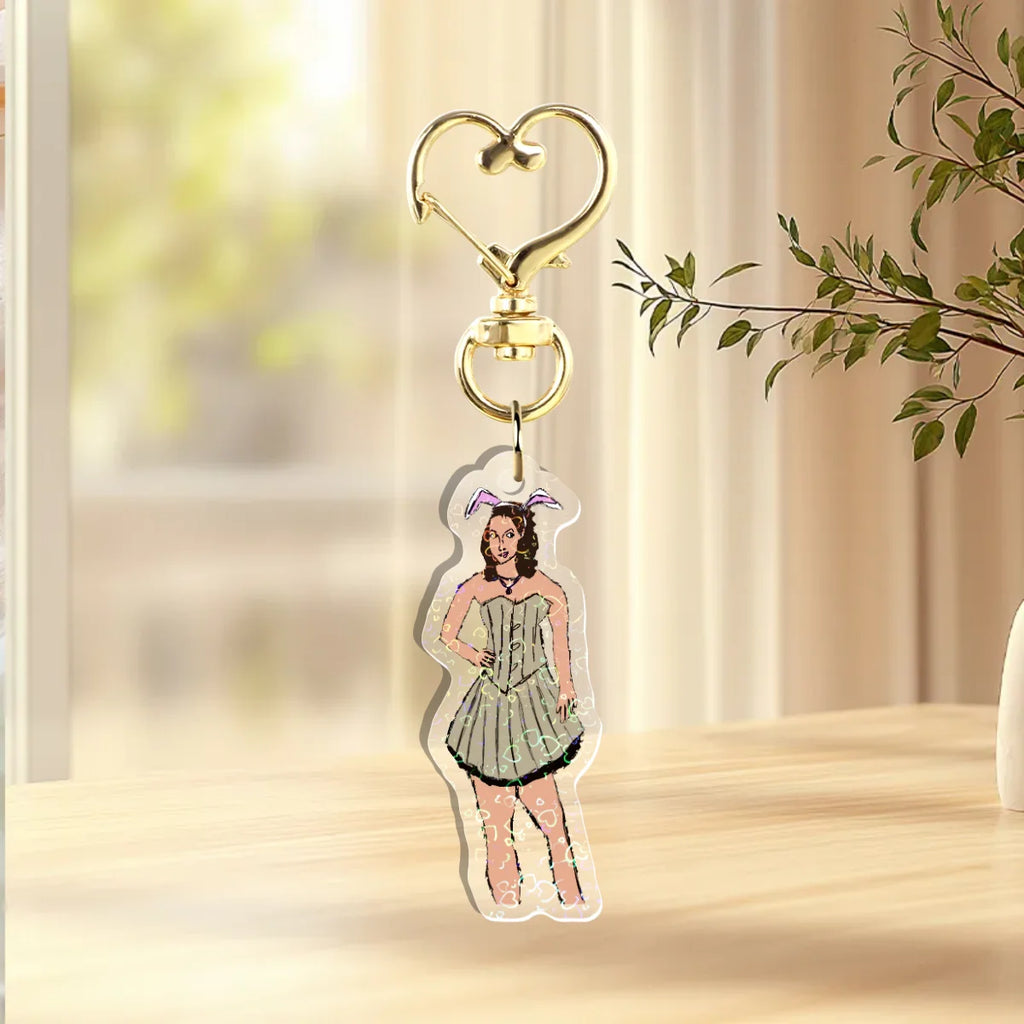 Hannah Wells Custom Holographic Keychain