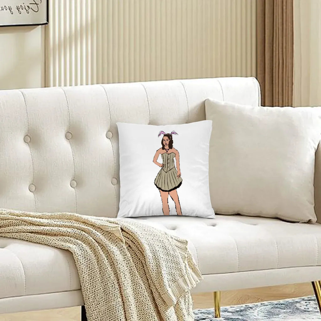 Hannah Wells Custom Square Throw Pillow